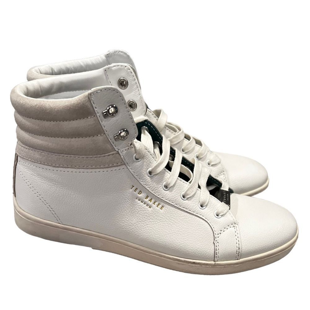 Ted Baker Mykka High-Top Sneakers, White Size 8